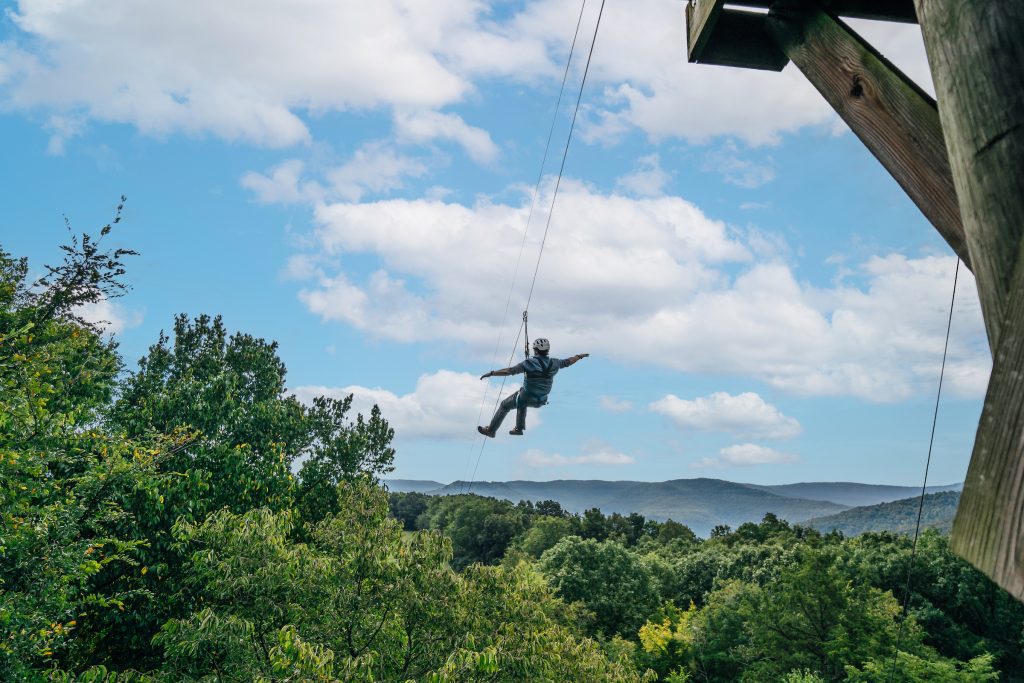 Zip Line on the Buffalo River Canopy Tour 