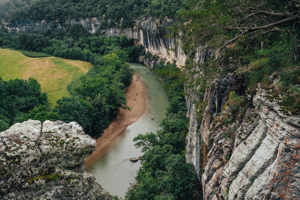 Roark Bluff along the Buffalo National River near Ponca, Arkansas.